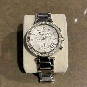 Silver Michael Kors “Parker” watch